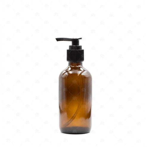 240 ml Amber Glazen Pomp Fles