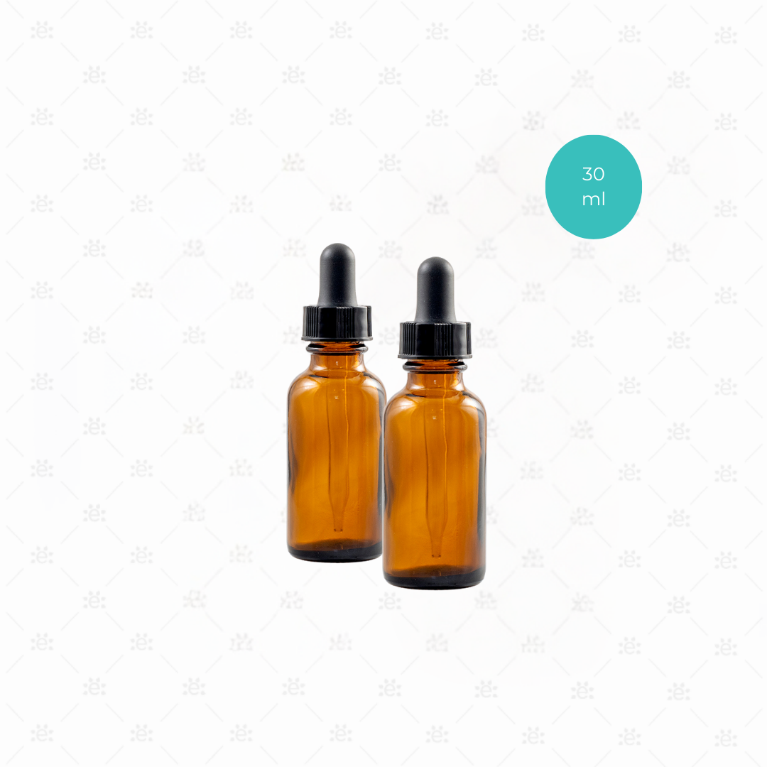 Ambre 1 ml compte-gouttes/pipette Flessen (5 pièces)