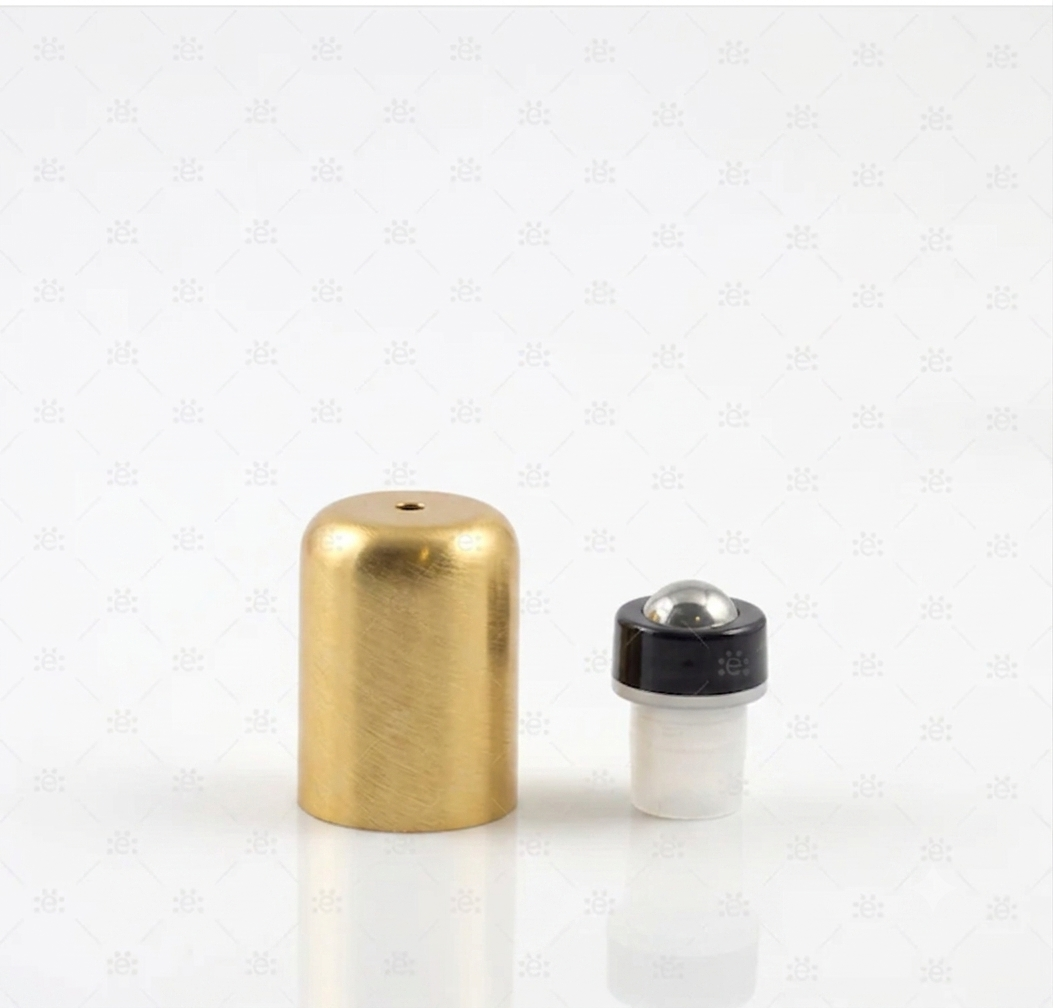 5 ml Roller Dun Met Gouden Dop (5 stuks)