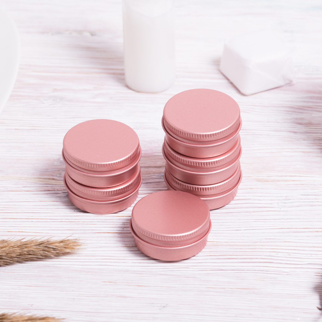 Roze Container / Blik Aluminium 15 ml (2 pièces)