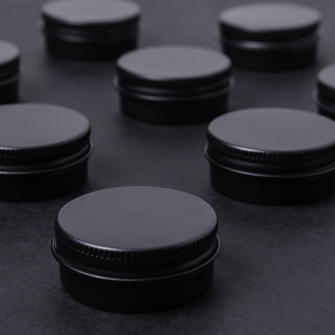 Récipient noir / Blik Aluminium 15 ml (2 pièces)