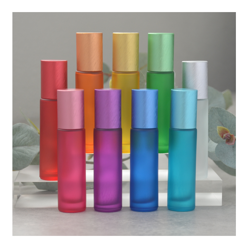 ♥ 10 ml Frosted Rollers 9 stuks Gekleurd / Gekleurd