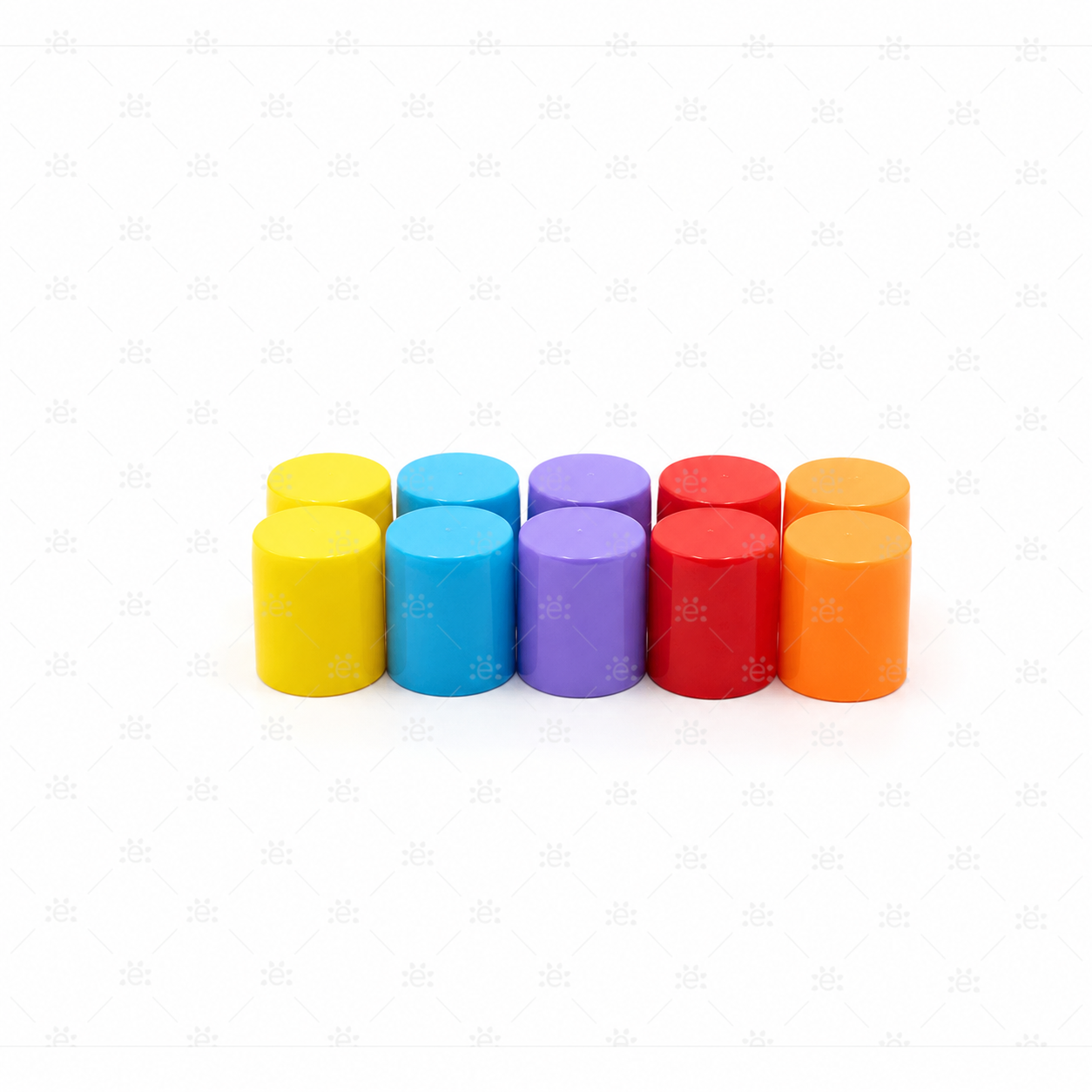 Mega Kidz Plastic Rollerfles Dop (5pk)