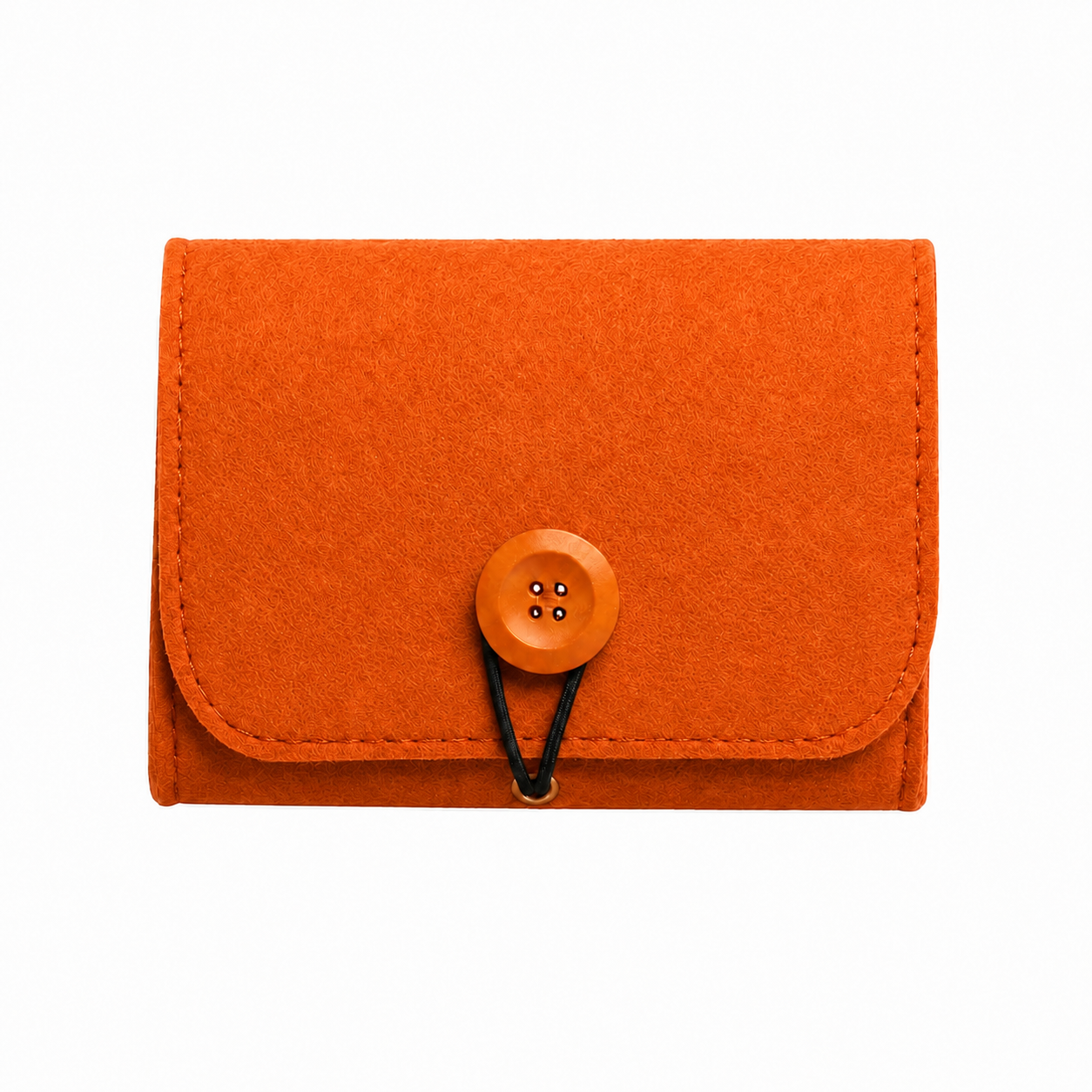 Oranje Roll-On Etui van Vilt – Praktisch, Compact & Stijlvol