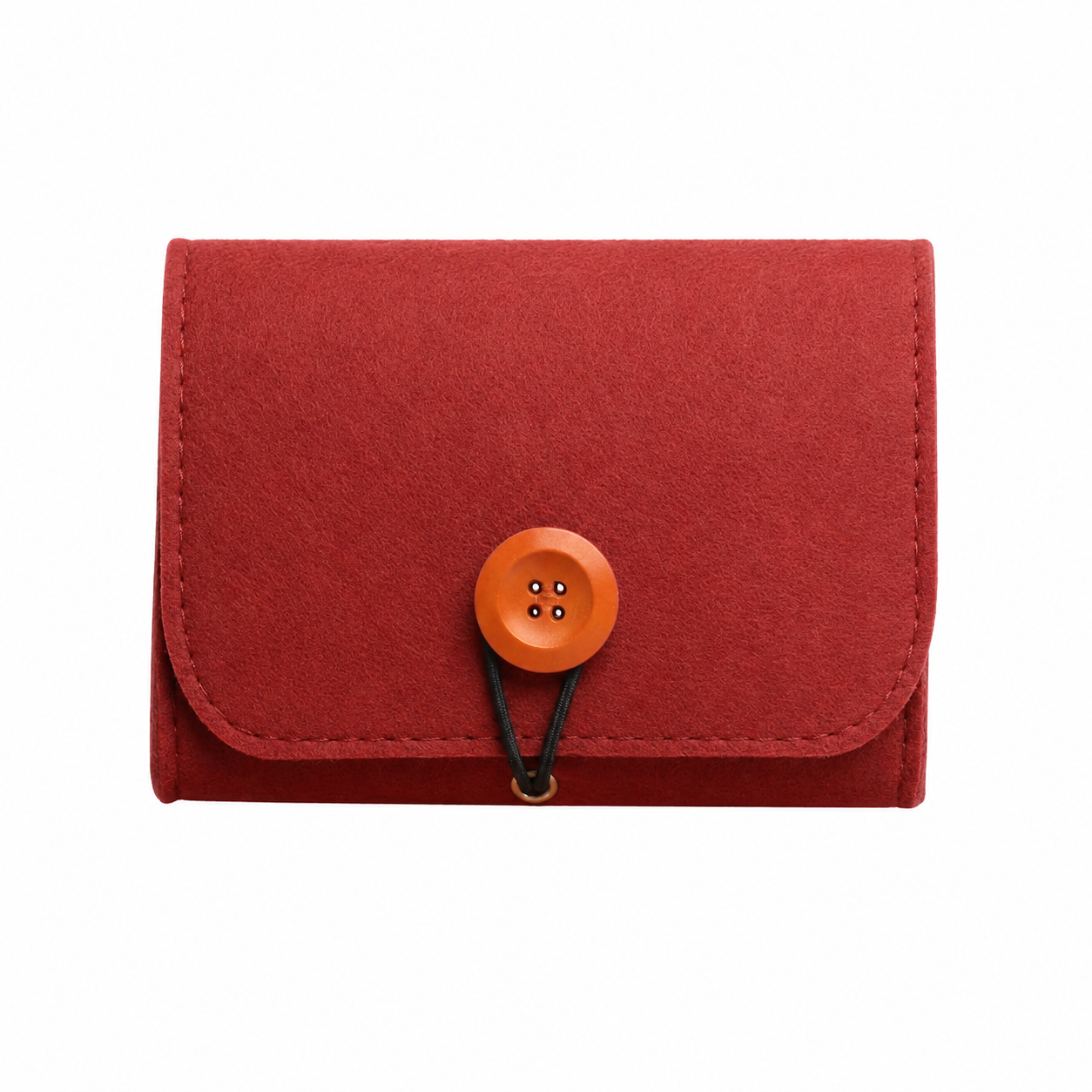 Rode Roll-On Etui van Vilt – Praktisch, Compact & Stijlvol