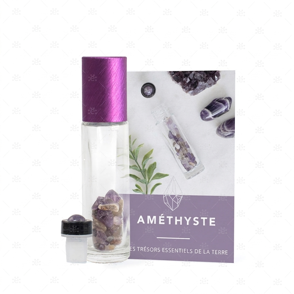 Amethist Edelsteen Rollerfles Set - FRANS