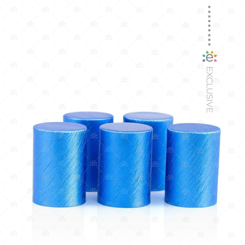 Premium Blauwe Metalen Rollerflesdop (5 stuks)