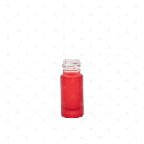 5 ml Rood Glazen Roller Flesje – Losse fles (5 stuks)