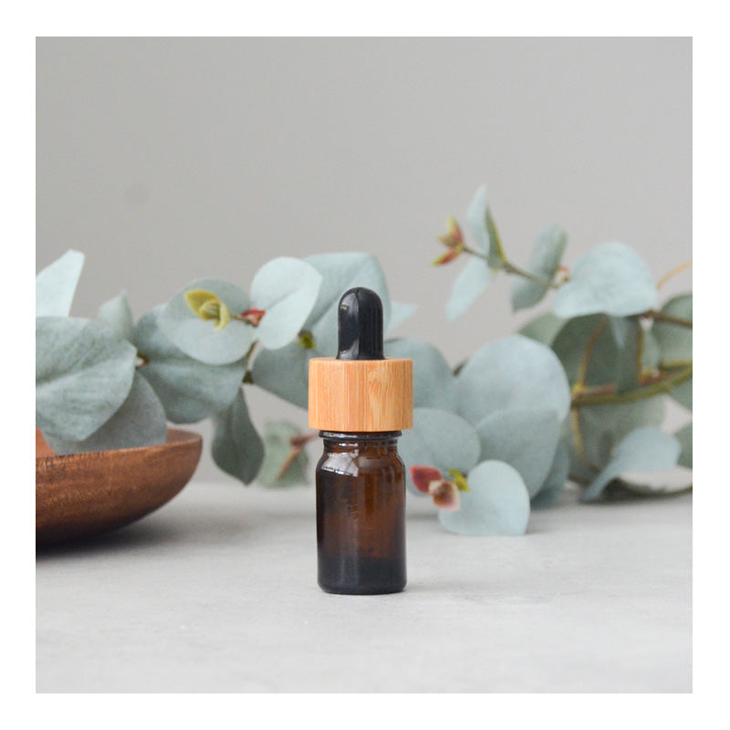 5 ml Amber Fles - Pipet Bamboe (2 stuks)