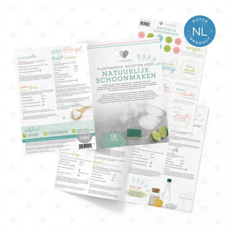 MyMakes: Natuurlijk Schoonmaken - Recepten & Labels Set