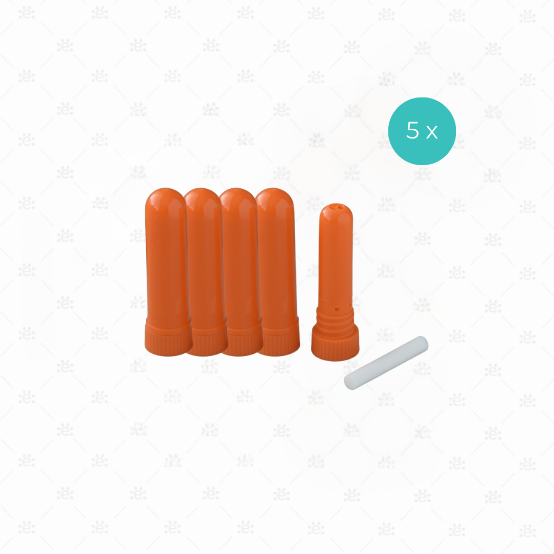 Oranje Neusinhalers (5 stuks)