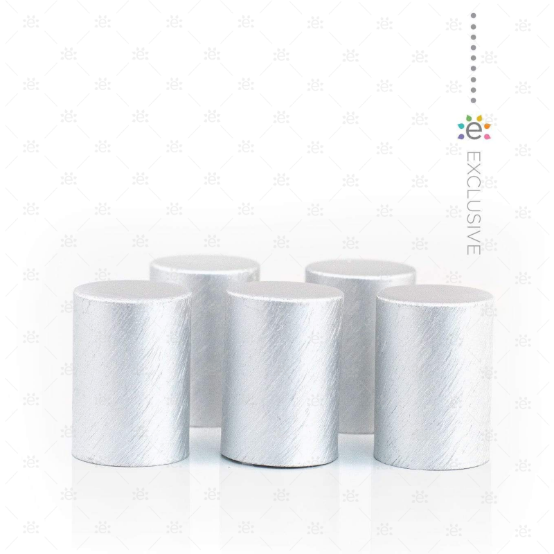 Premium Zilveren Metalen Rollerflesdop (5 stuks)