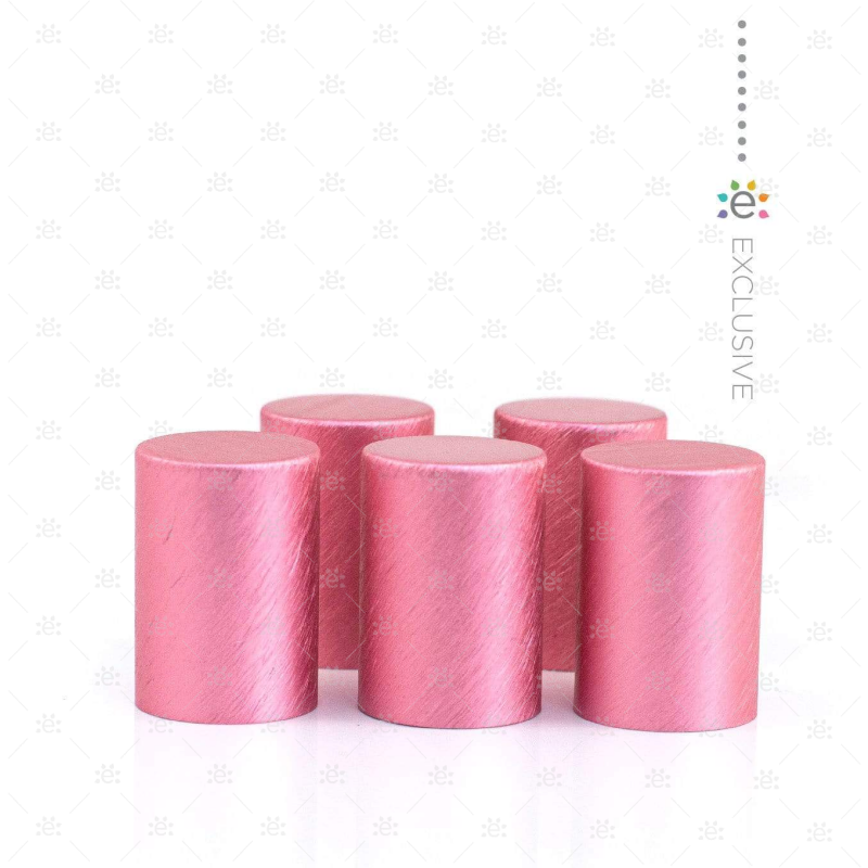Premium Roze Metalen Rollerflesdop (5 stuks)