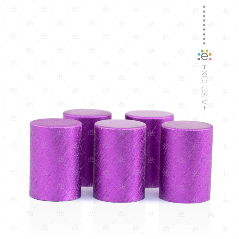 Premium Paarse Metalen Rollerflesdop (5 stuks)