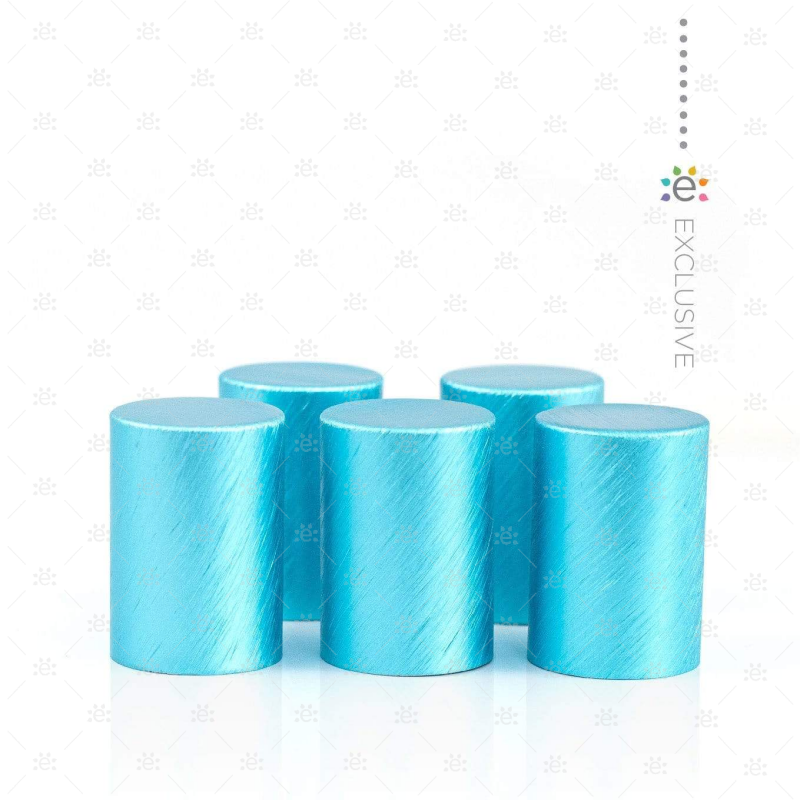 Premium Teal Metalen Rollerflesdop (5 stuks)